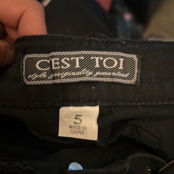 Cest Toi woman’s black jeans - Picture 2 of 6